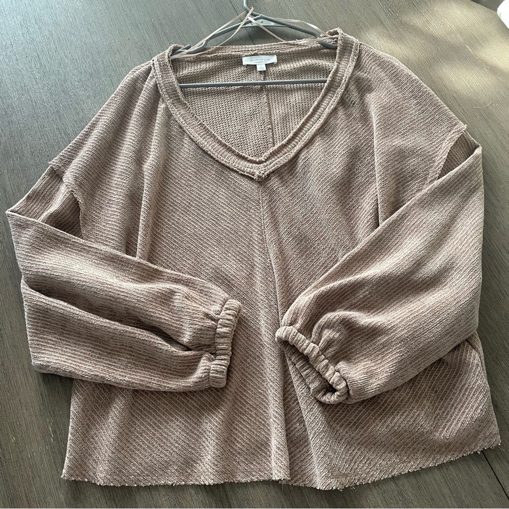 Kirious Tan Corduroy Blouse